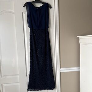 Elegant lace and sequin formal dress